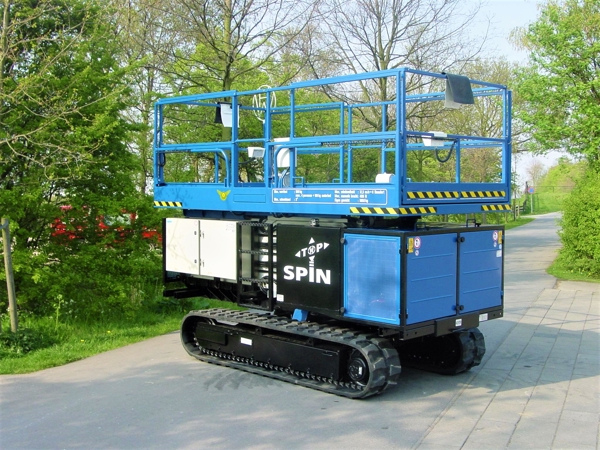 Top-spin scissor lift